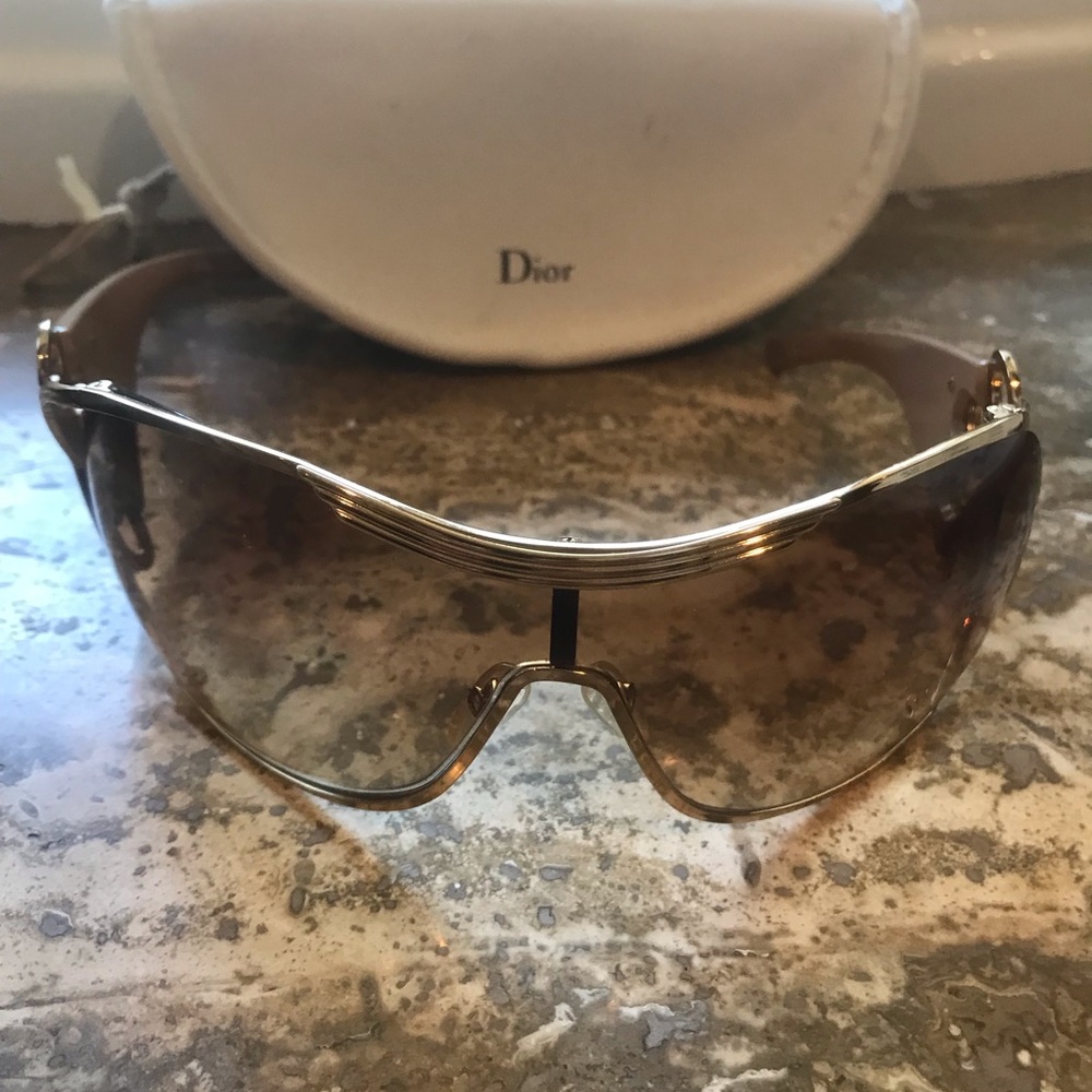 RARE Vintage Christian Dior Diori Shield Sunglasses - Picture 3 of 15